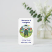 Friendly Hundedreck-Scooper Haustierabfall-Entfern Visitenkarte (Stehend Vorderseite)