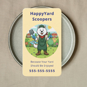 Friendly Hundedreck-Scooper Hof-Haustier-Abfallent Visitenkarte