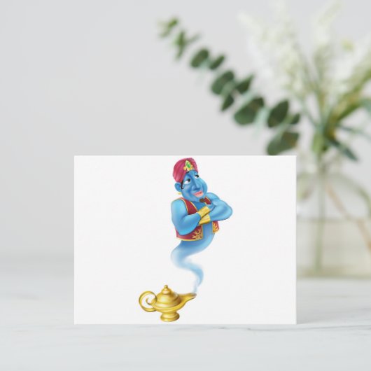 Friendly Jinn oder Genie und magische Öl-Lampe Postkarte (Stehend Vorderseite)