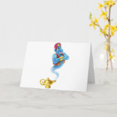 Friendly Jinn or genie and magic oil lamp Karte (Gelbe Blume)