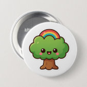 Friendly Kawaii Tree Button (Vorne & Hinten)