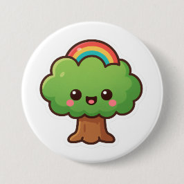Friendly Kawaii Tree Button