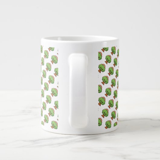Friendly Kawaii Tree Jumbo-Tasse (Rückseite)