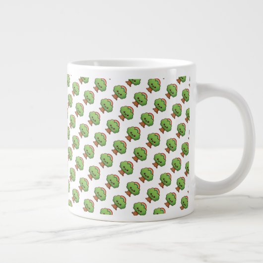 Friendly Kawaii Tree Jumbo-Tasse (Rechts)
