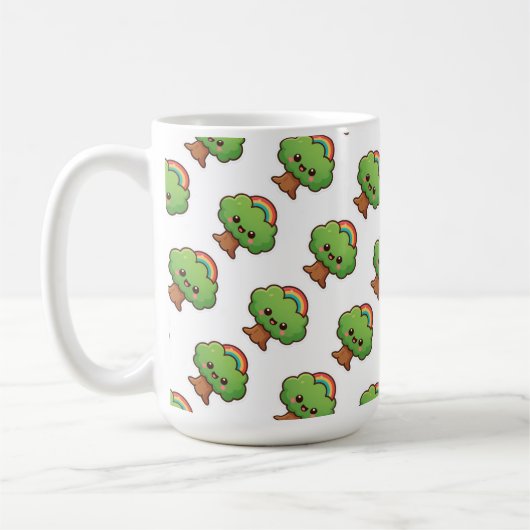 Friendly Kawaii Tree Kaffeetasse (Links)