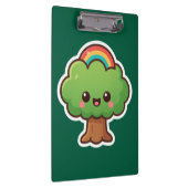 Friendly Kawaii Tree Klemmbrett (Rechts)