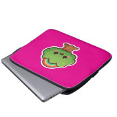 Friendly Kawaii Tree Laptopschutzhülle (Vorne Knopf)