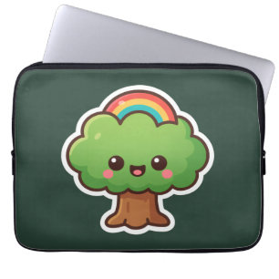 Friendly Kawaii Tree Laptopschutzhülle