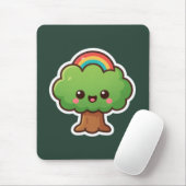 Friendly Kawaii Tree Mousepad (Mit Mouse)