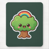 Friendly Kawaii Tree Mousepad (Vorne)