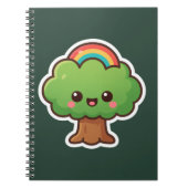 Friendly Kawaii Tree Notizblock (Vorderseite)