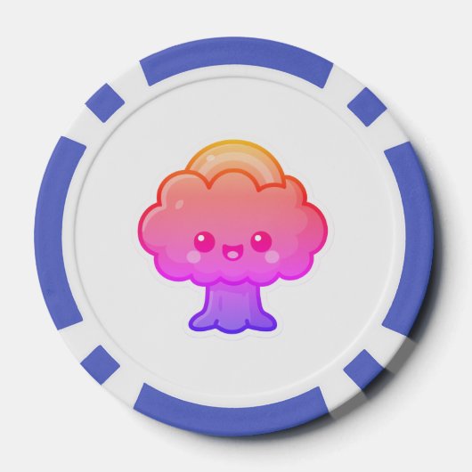 Friendly Kawaii Tree Pokerchips (Rückseite)