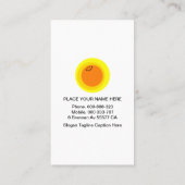 Friendly Ladybugs on Blume Sitter Visitenkarte (Rückseite)