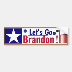 Friendly Lets Go Brandon Autoaufkleber