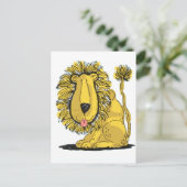 Friendly Lion Postkarte (Stehend Vorderseite)