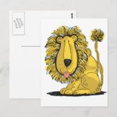 Friendly Lion Postkarte (Vorne/Hinten)