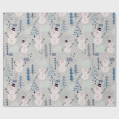 Friendly Little Snowman Geschenkpapier (Flach)