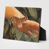 Friendly Monarch Butterfly Fotoplatte (Seite)