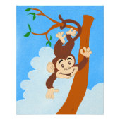 Friendly Monkey Foto Print (Vorne)
