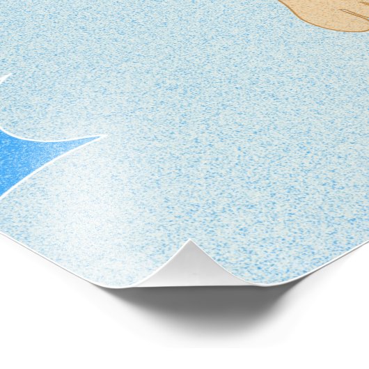 Friendly Monkey Foto Print (Ecke)