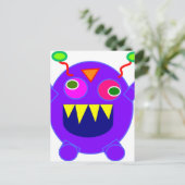Friendly Monster Postkarte (Stehend Vorderseite)