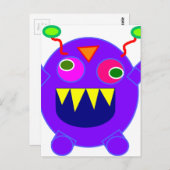 Friendly Monster Postkarte (Vorne/Hinten)