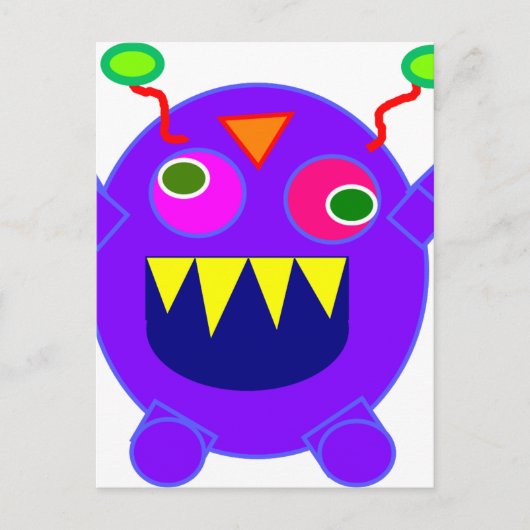 Friendly Monster Postkarte (Vorderseite)