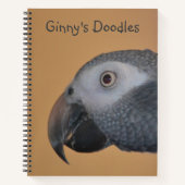 Friendly Parrot Sketchbook Notizblock (Vorderseite)