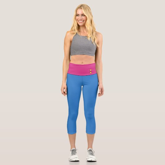 Friendly Pickleball-Logo - FARBEN ANPASSEN - Capri Leggings (Vorderseite)