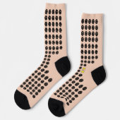 Friendly Pickleball Logo & Pickleball - ANPASSEN Socken (Linkes Detail)