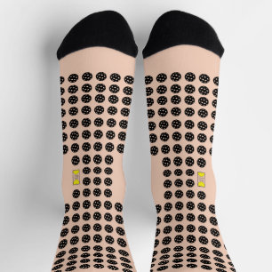 Friendly Pickleball Logo & Pickleball - ANPASSEN Socken