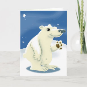 Friendly Polar Bear Karte