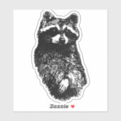 Friendly Raccoon Aufkleber (Blatt)