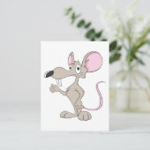 Friendly Rat Illustration Postkarte (Stehend Vorderseite)