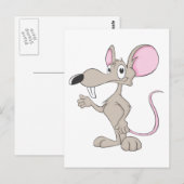 Friendly Rat Illustration Postkarte (Vorne/Hinten)