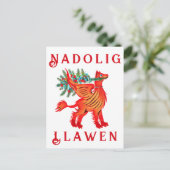 Friendly Red Dragon oder Griffon, fügen Sie Ihren Postkarte (Stehend Vorderseite)