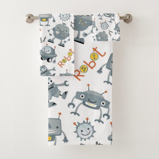 Friendly Robot Badhandtuch Set (Insitu)