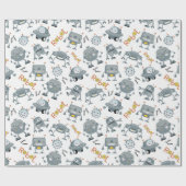 Friendly Robot Geschenkpapier (Flach)