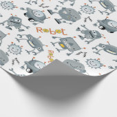 Friendly Robot Geschenkpapier (Ecke)