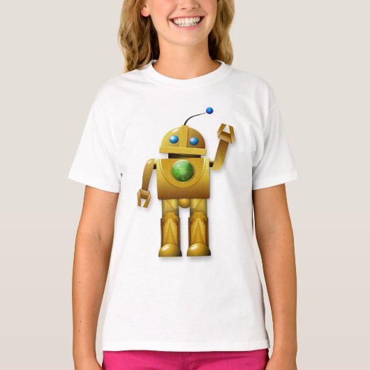 Friendly Robot Girls T - Shirt (Vorderseite)
