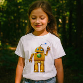 Friendly Robot Girls T - Shirt