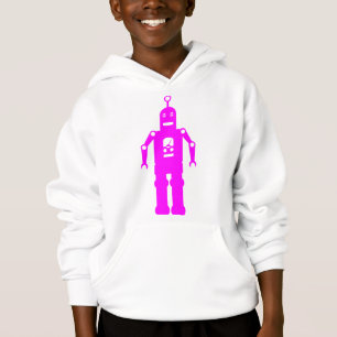 Friendly Robot - Magenta Hoodie
