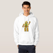 Friendly Robot Mens Hoodie (Vorne ganz)