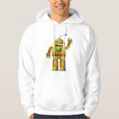 Friendly Robot Mens Hoodie (Vorderseite)