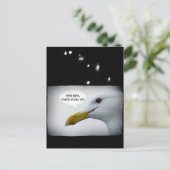 Friendly Seagull? Postkarte (Stehend Vorderseite)