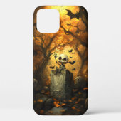 Friendly Skeleton Gravestone iPhone Case (Rückseite)