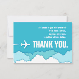 Friendly Skies | Far Traveller Vielen Dank Dankeskarte