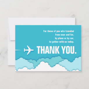 Friendly Skies Far Traveller Vielen Dank Dankeskarte