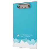 Friendly Skies | Fluglehrer | Individuelle Name Klemmbrett (Links)