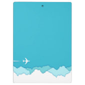 Friendly Skies | Fluglehrer | Individuelle Name Klemmbrett (Rückseite)